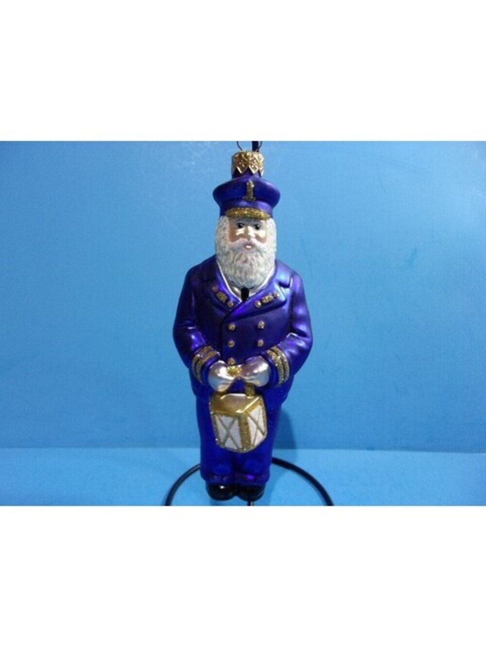 Patricia Breen LIGHTHOUSE KEEPER Santa Ornament Blue #9700MIL Signed Nautical